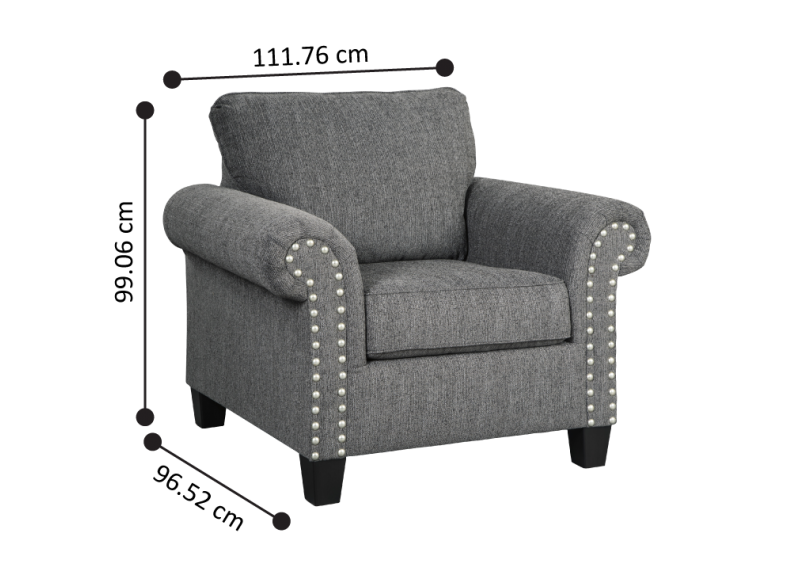 Bridgerton Fabric Armchair with Nail head